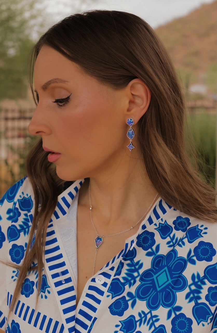 Victoria's Lariat Stone Slab Necklace-Necklaces-Krush Kandy, Women's Online Fashion Boutique Located in Phoenix, Arizona (Scottsdale Area)