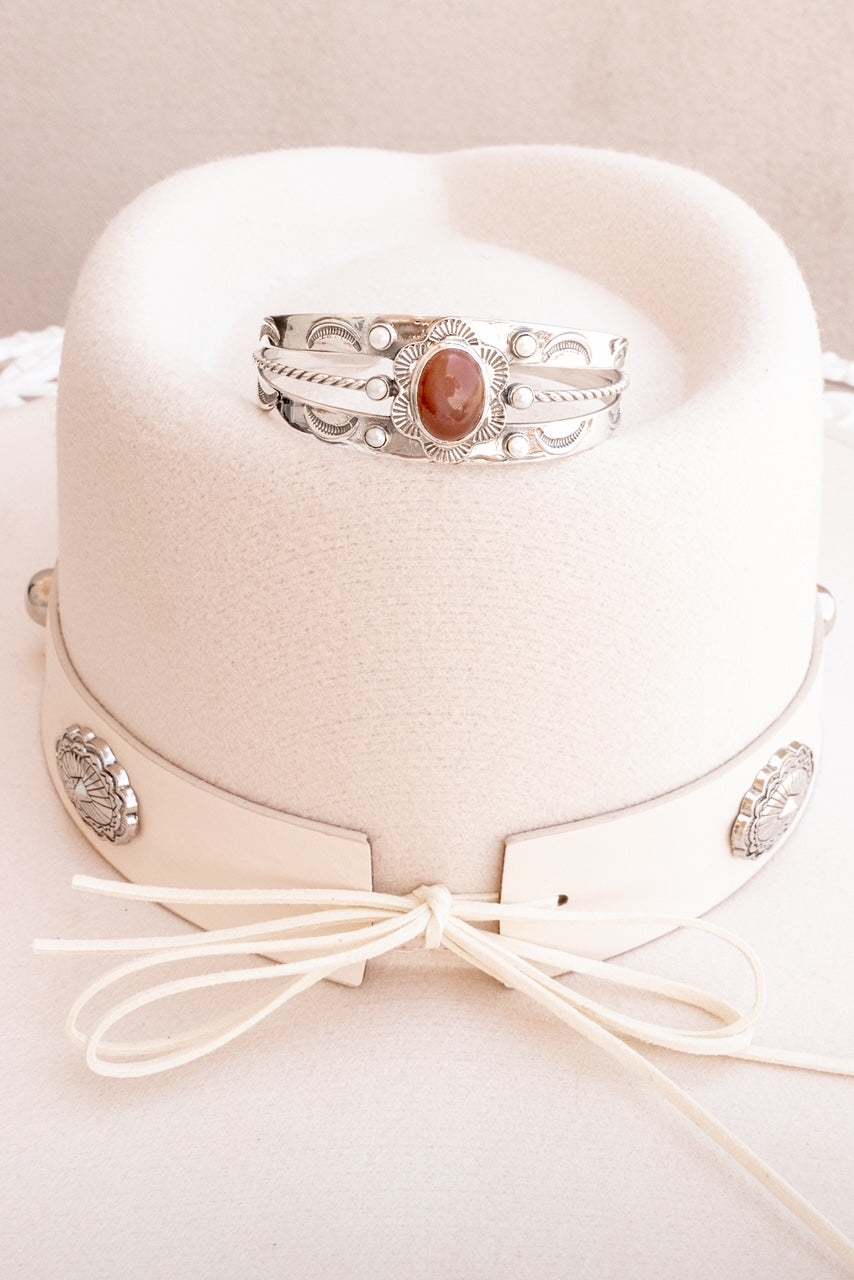 Stagecoach Sterling Silver Stone Cuff-Cuffs-Krush Kandy, Women's Online Fashion Boutique Located in Phoenix, Arizona (Scottsdale Area)
