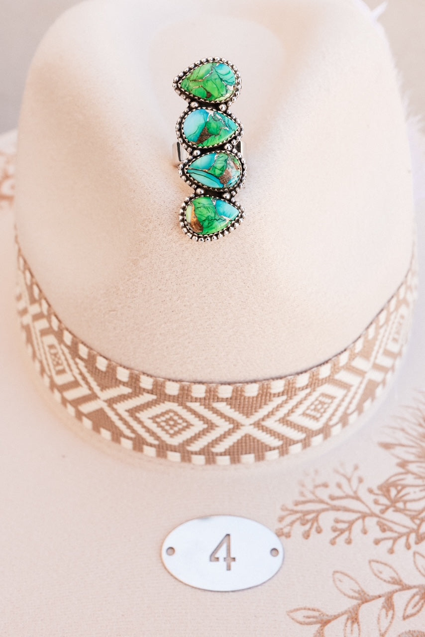 Peacock Cluster Rings-Rings-Krush Kandy, Women's Online Fashion Boutique Located in Phoenix, Arizona (Scottsdale Area)