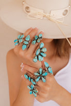 Turquoise Slab Rings-Rings-Krush Kandy, Women's Online Fashion Boutique Located in Phoenix, Arizona (Scottsdale Area)