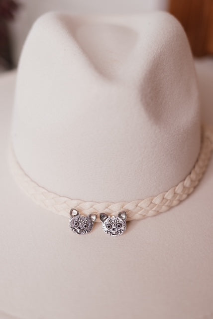 Cat Sugar Skull Stud Earrings-Stud Earrings-Krush Kandy, Women's Online Fashion Boutique Located in Phoenix, Arizona (Scottsdale Area)