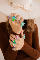 Cowgirl Cameo Stone Slab Rings-Rings-Krush Kandy, Women's Online Fashion Boutique Located in Phoenix, Arizona (Scottsdale Area)