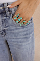 Turquoise Stone Crawlers-Rings-Krush Kandy, Women's Online Fashion Boutique Located in Phoenix, Arizona (Scottsdale Area)