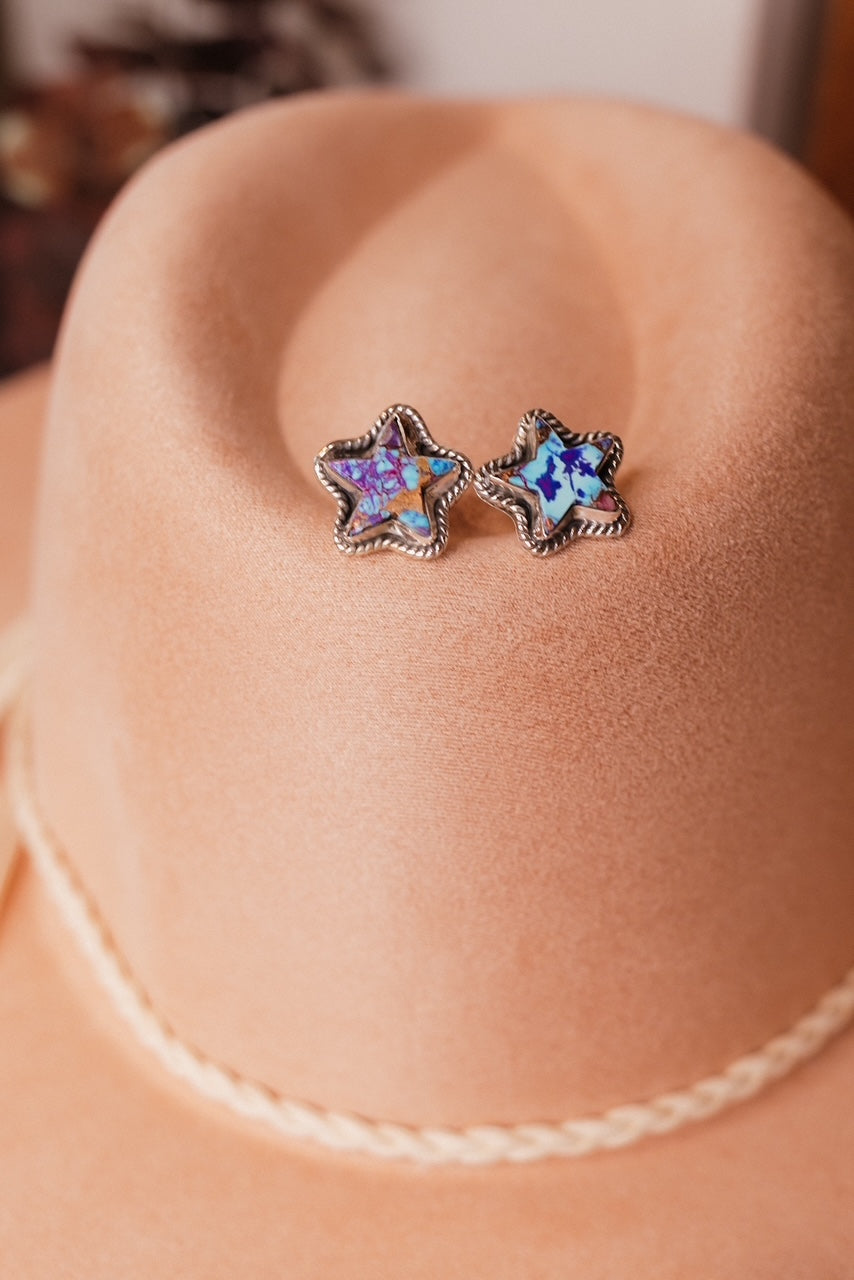 Jumbo Star Slab Stud Earrings-Stud Earrings-Krush Kandy, Women's Online Fashion Boutique Located in Phoenix, Arizona (Scottsdale Area)