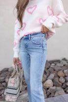 Vintage Charm Low Rise Straight-Leg Denim PLUS/REG-Jeans-Krush Kandy, Women's Online Fashion Boutique Located in Phoenix, Arizona (Scottsdale Area)
