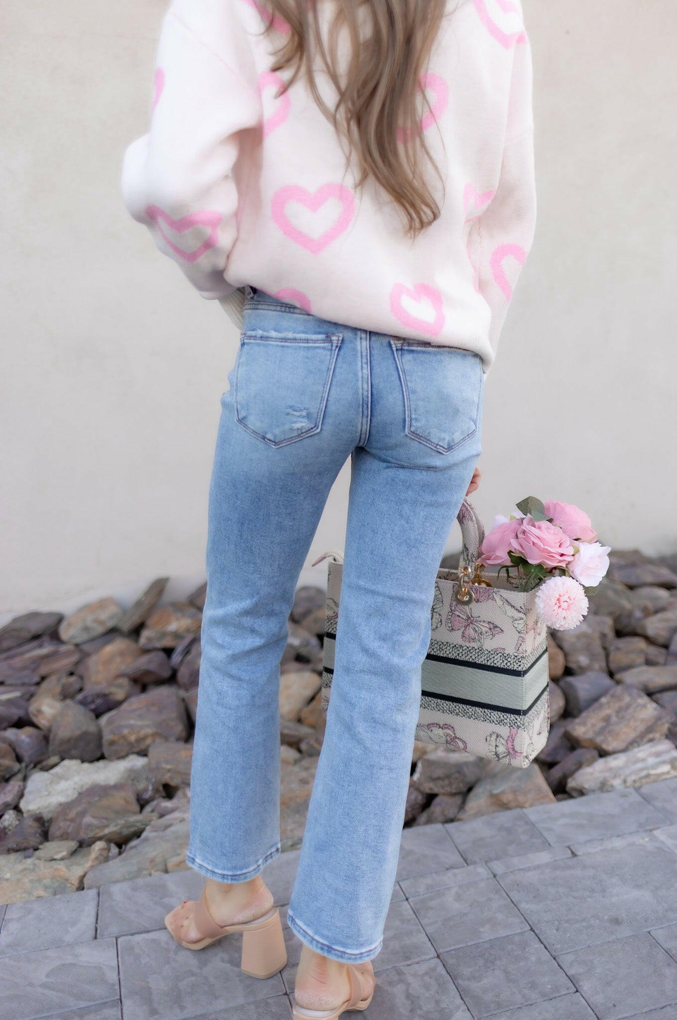 Vintage Charm Low Rise Straight-Leg Denim PLUS/REG-Jeans-Krush Kandy, Women's Online Fashion Boutique Located in Phoenix, Arizona (Scottsdale Area)