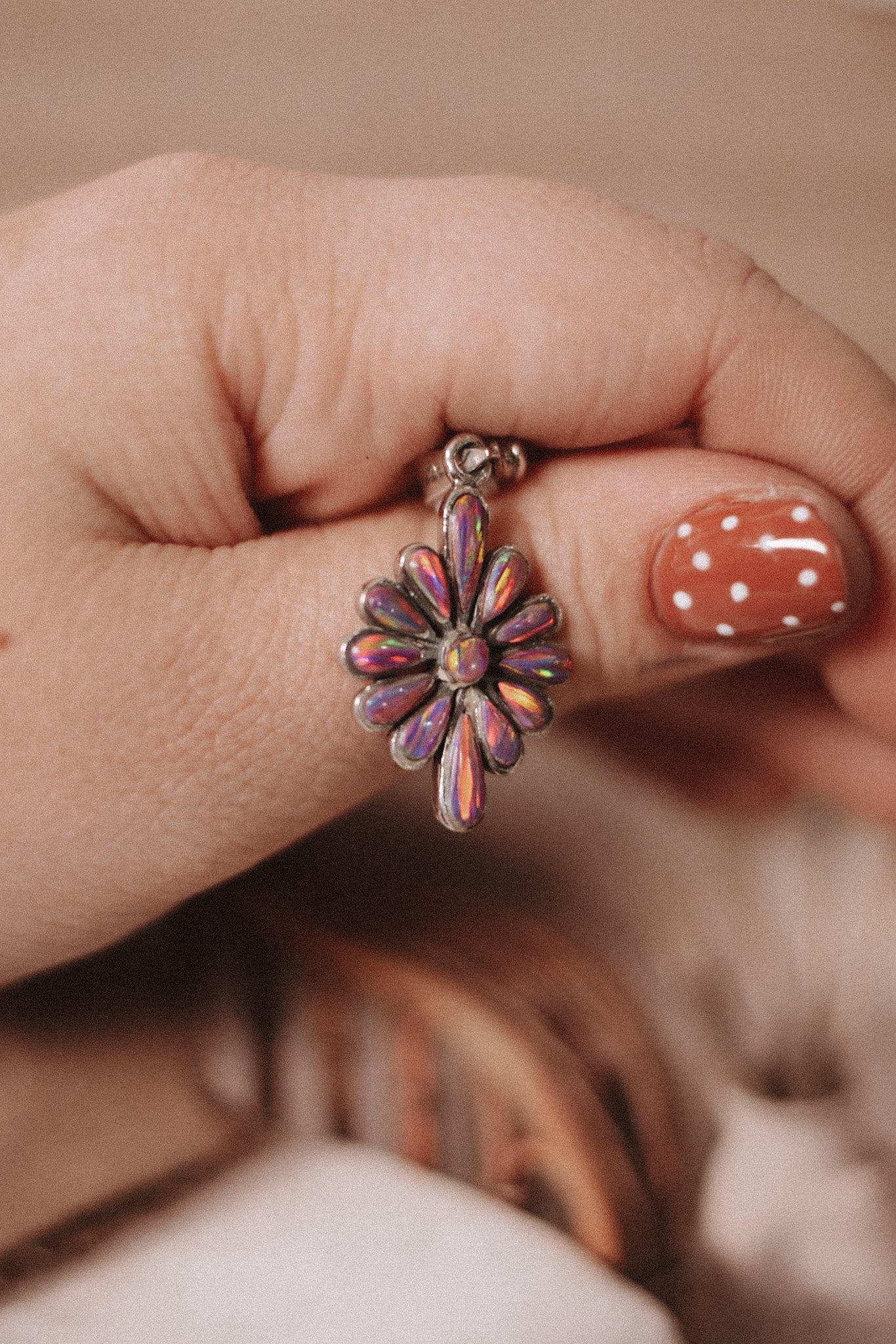 Flower Opal Pendants-Charms & Pendants-Krush Kandy, Women's Online Fashion Boutique Located in Phoenix, Arizona (Scottsdale Area)