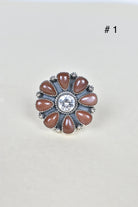 ONE OF A KIND STERLING SILVER CRYSTAL CLUSTER RINGS-Cluster Rings-Krush Kandy, Women's Online Fashion Boutique Located in Phoenix, Arizona (Scottsdale Area)