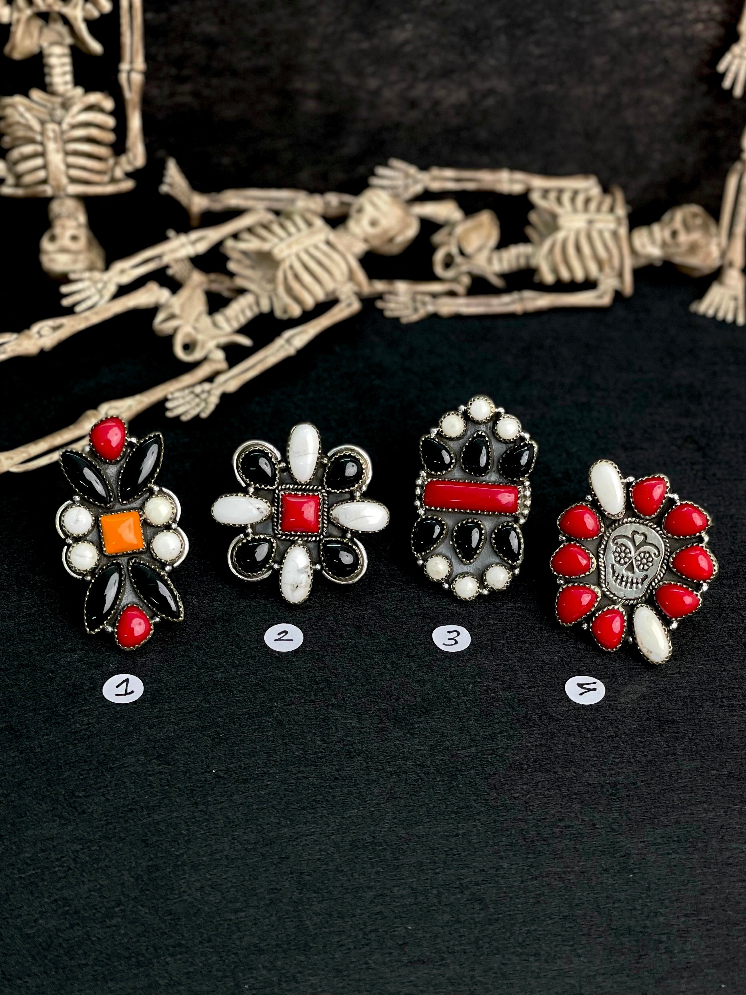 Halloween Rings Rosarita & Black Onyx sno 34-Rings-Krush Kandy, Women's Online Fashion Boutique Located in Phoenix, Arizona (Scottsdale Area)