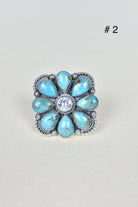 ONE OF A KIND STERLING SILVER CRYSTAL CLUSTER RINGS-Cluster Rings-Krush Kandy, Women's Online Fashion Boutique Located in Phoenix, Arizona (Scottsdale Area)