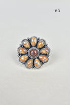 Chocolate Moonstone & Stone Cluster Sterling Silver Rings-Cluster Rings-Krush Kandy, Women's Online Fashion Boutique Located in Phoenix, Arizona (Scottsdale Area)