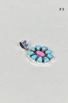 Turquoise Halo Delight Pendant-Pendant Necklaces-Krush Kandy, Women's Online Fashion Boutique Located in Phoenix, Arizona (Scottsdale Area)