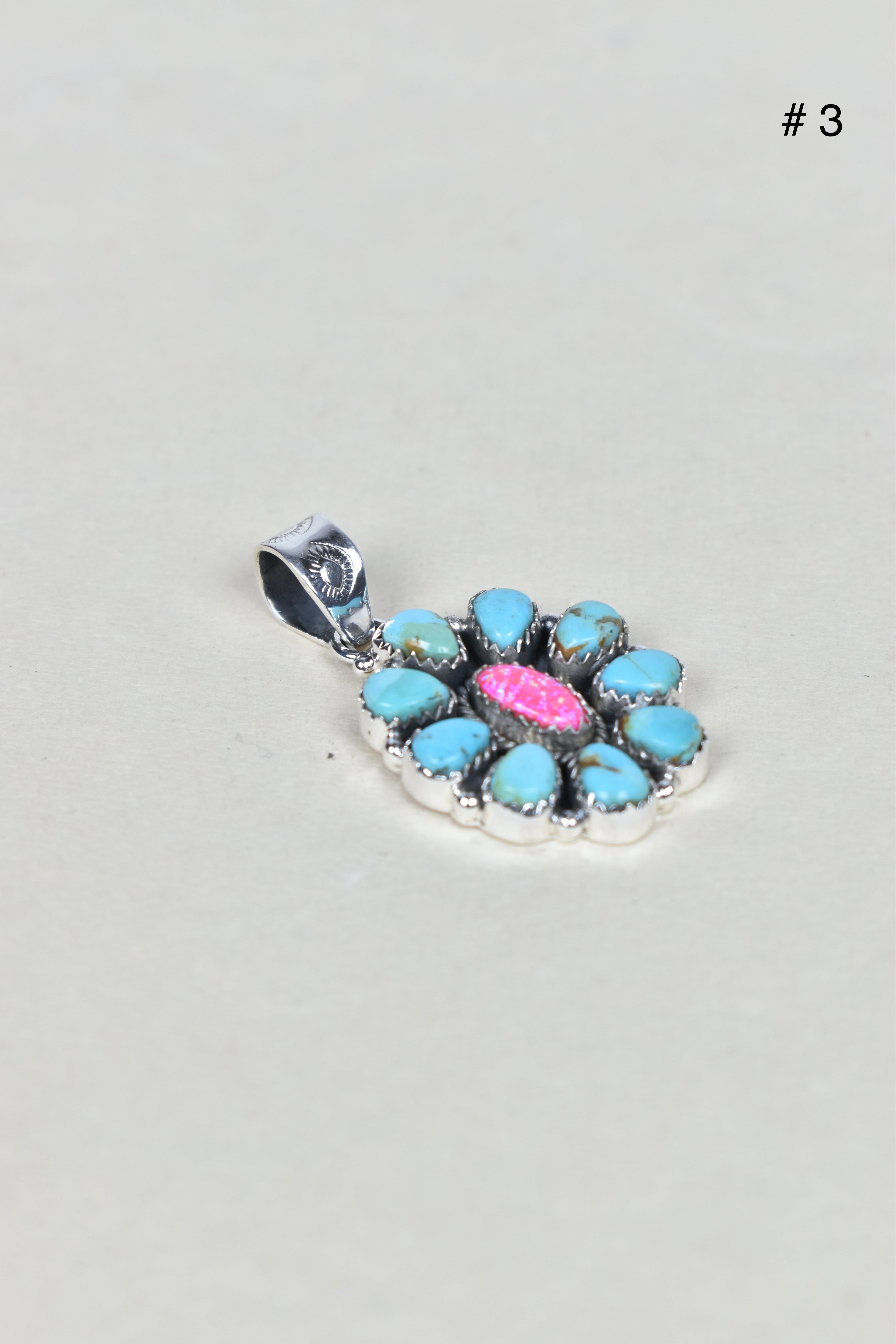 Turquoise Halo Delight Pendant-Pendant Necklaces-Krush Kandy, Women's Online Fashion Boutique Located in Phoenix, Arizona (Scottsdale Area)