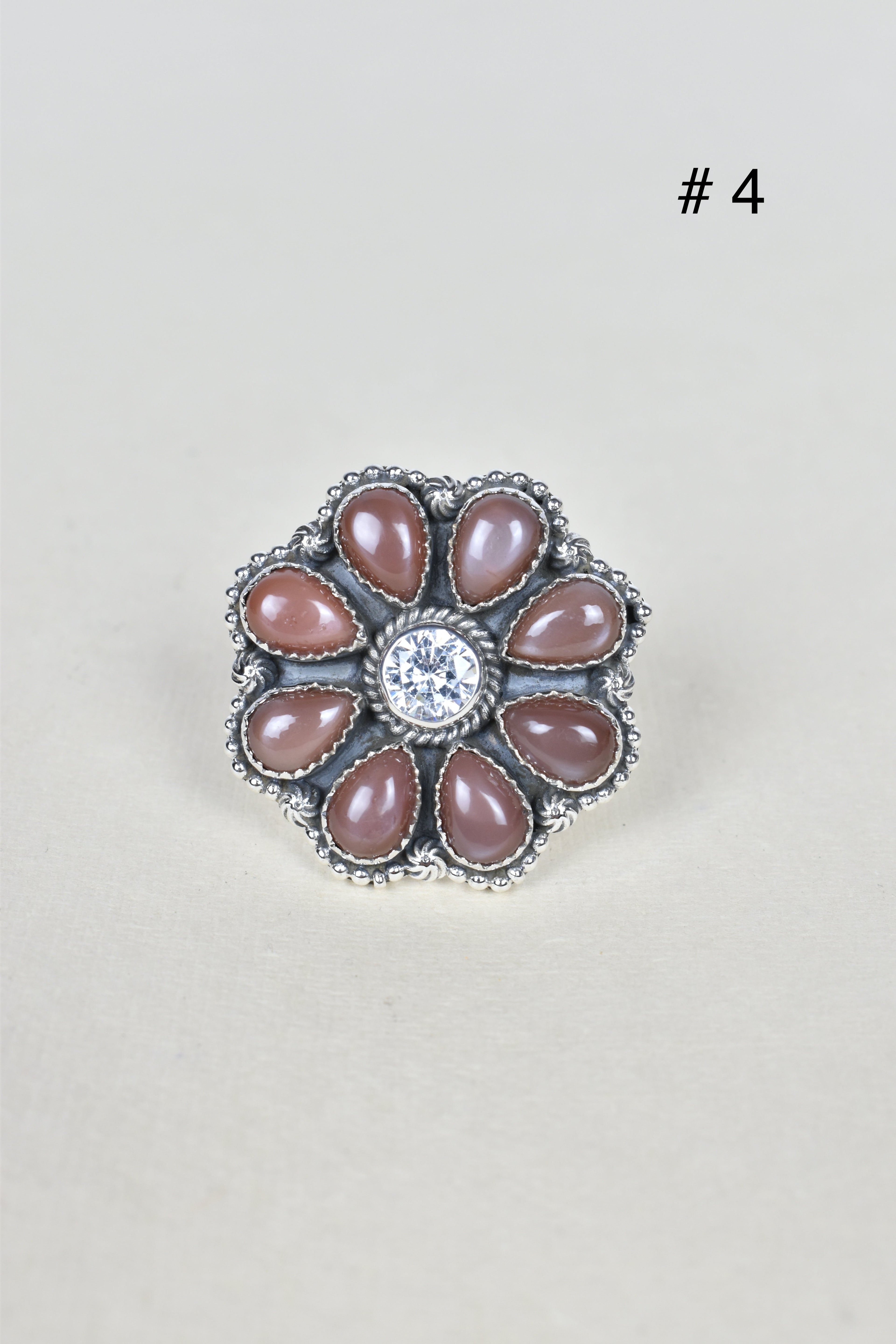 ONE OF A KIND STERLING SILVER CRYSTAL CLUSTER RINGS-Cluster Rings-Krush Kandy, Women's Online Fashion Boutique Located in Phoenix, Arizona (Scottsdale Area)