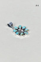 Turquoise Halo Delight Pendant-Pendant Necklaces-Krush Kandy, Women's Online Fashion Boutique Located in Phoenix, Arizona (Scottsdale Area)