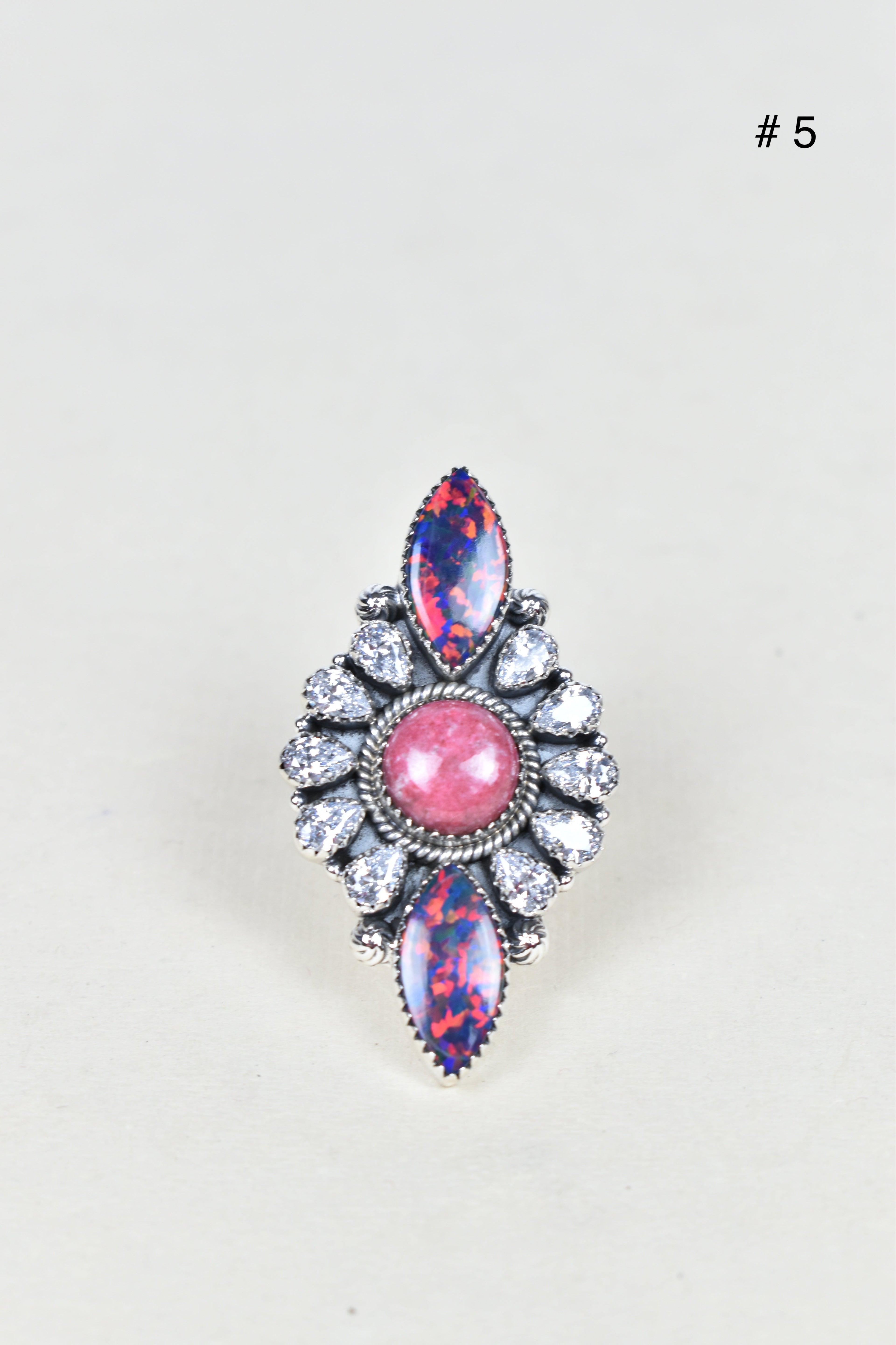 Prop Me Up Sterling Silver Ring-Cluster Rings-Krush Kandy, Women's Online Fashion Boutique Located in Phoenix, Arizona (Scottsdale Area)