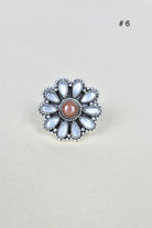 Chocolate Moonstone & Stone Cluster Sterling Silver Rings-Cluster Rings-Krush Kandy, Women's Online Fashion Boutique Located in Phoenix, Arizona (Scottsdale Area)