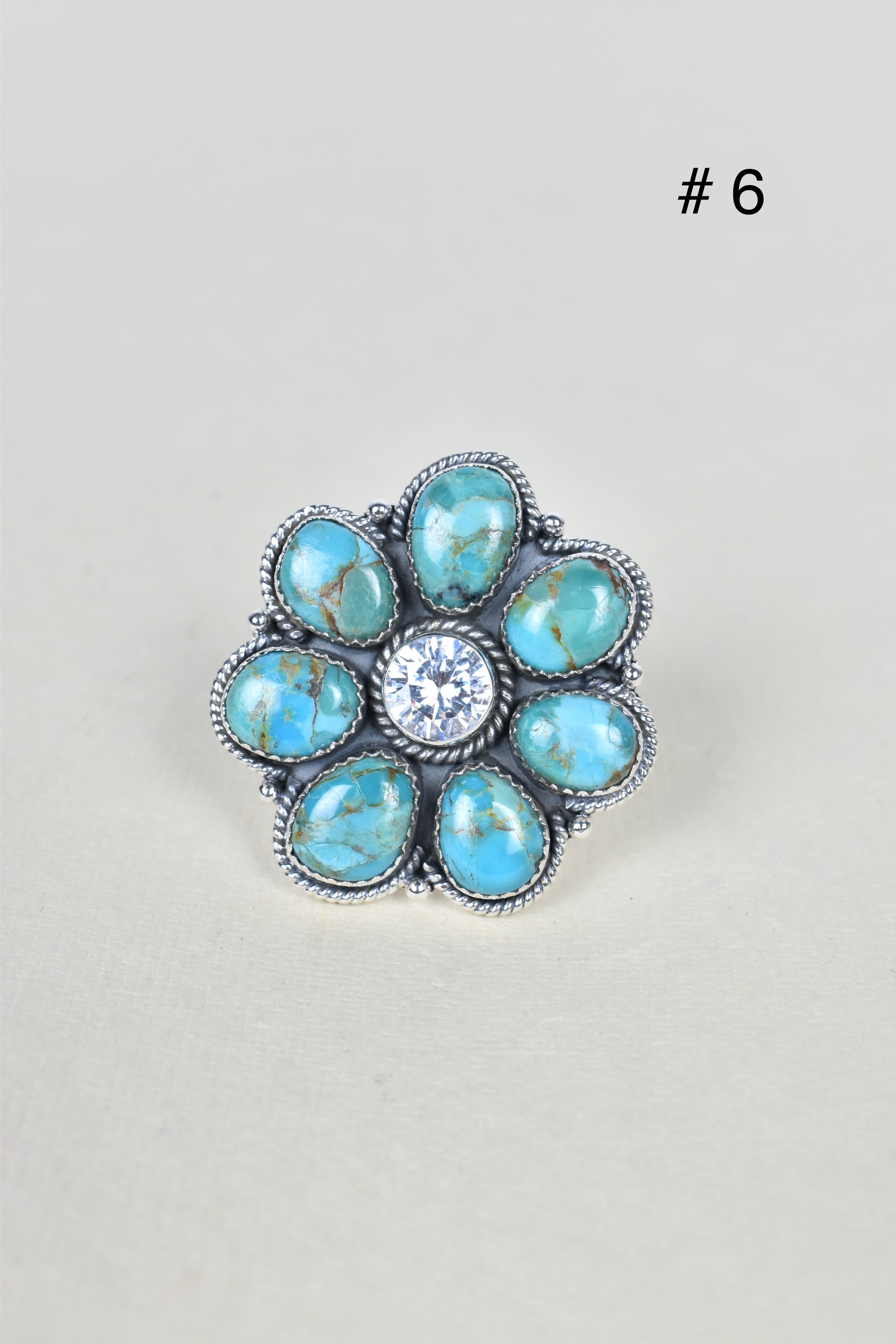 ONE OF A KIND STERLING SILVER CRYSTAL CLUSTER RINGS-Cluster Rings-Krush Kandy, Women's Online Fashion Boutique Located in Phoenix, Arizona (Scottsdale Area)