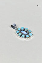Turquoise Halo Delight Pendant-Pendant Necklaces-Krush Kandy, Women's Online Fashion Boutique Located in Phoenix, Arizona (Scottsdale Area)