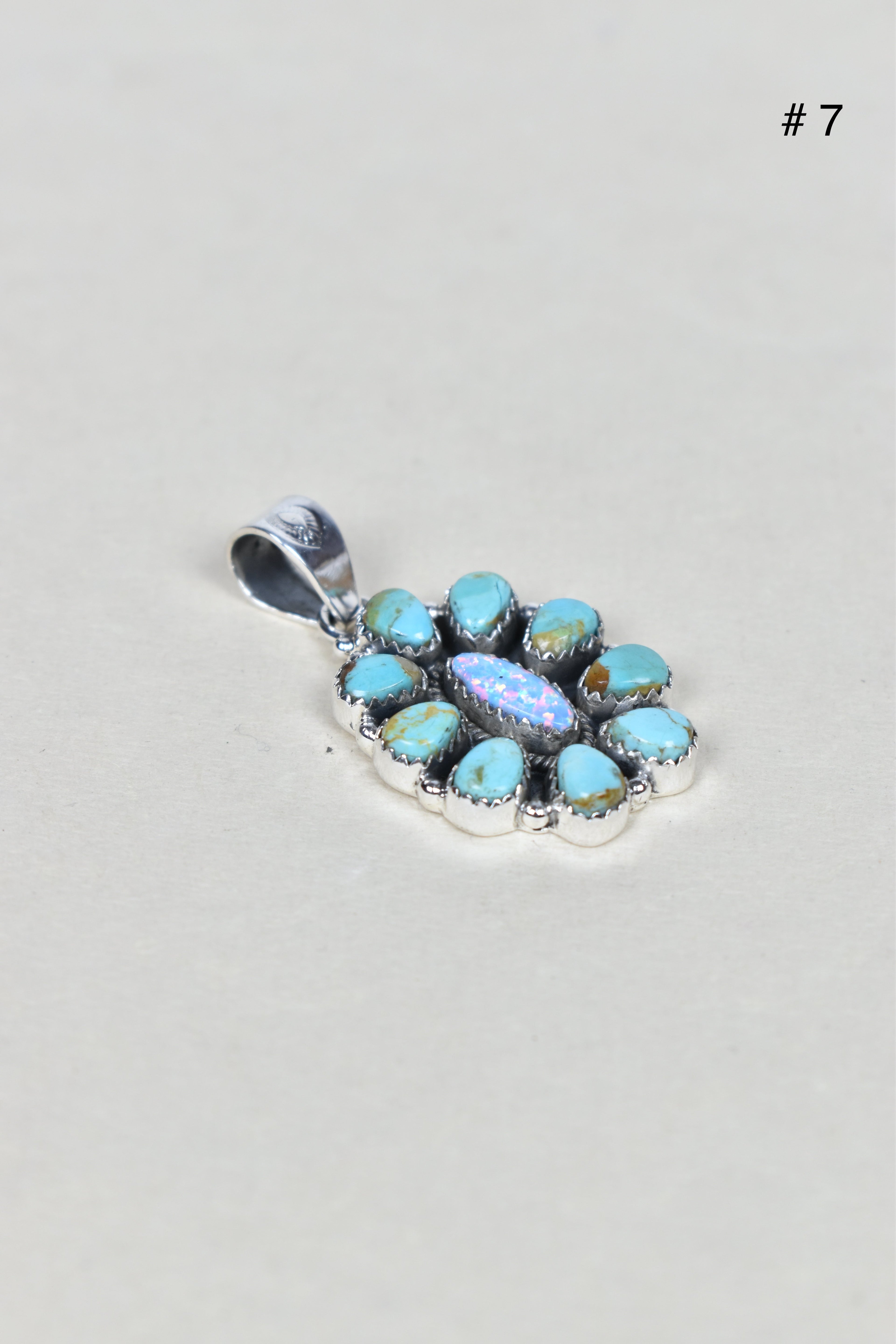 Turquoise Halo Delight Pendant-Pendant Necklaces-Krush Kandy, Women's Online Fashion Boutique Located in Phoenix, Arizona (Scottsdale Area)