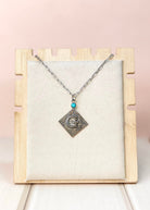 Initial Desert Dream Square Chain Necklace - PREORDER-Chain Necklaces-Krush Kandy, Women's Online Fashion Boutique Located in Phoenix, Arizona (Scottsdale Area)