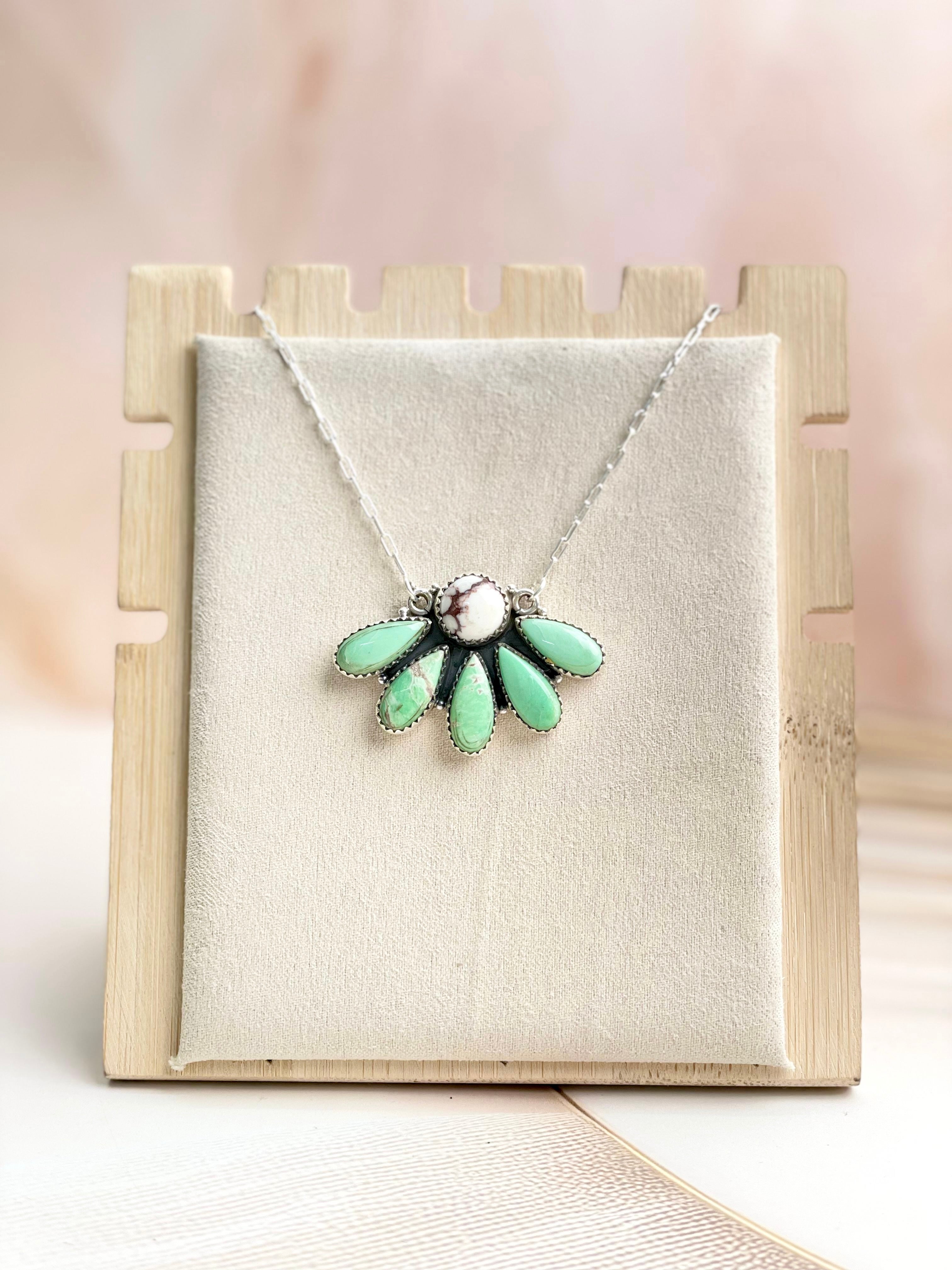 Wild Horse & Varascite Necklace Sno 3-Necklaces-Krush Kandy, Women's Online Fashion Boutique Located in Phoenix, Arizona (Scottsdale Area)
