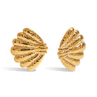 18K Gold-Plated Shell Stud Earrings-Earrings-Krush Kandy, Women's Online Fashion Boutique Located in Phoenix, Arizona (Scottsdale Area)