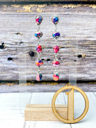 Klassic Dangle Stone Drop Earrings-Earrings-Krush Kandy, Women's Online Fashion Boutique Located in Phoenix, Arizona (Scottsdale Area)