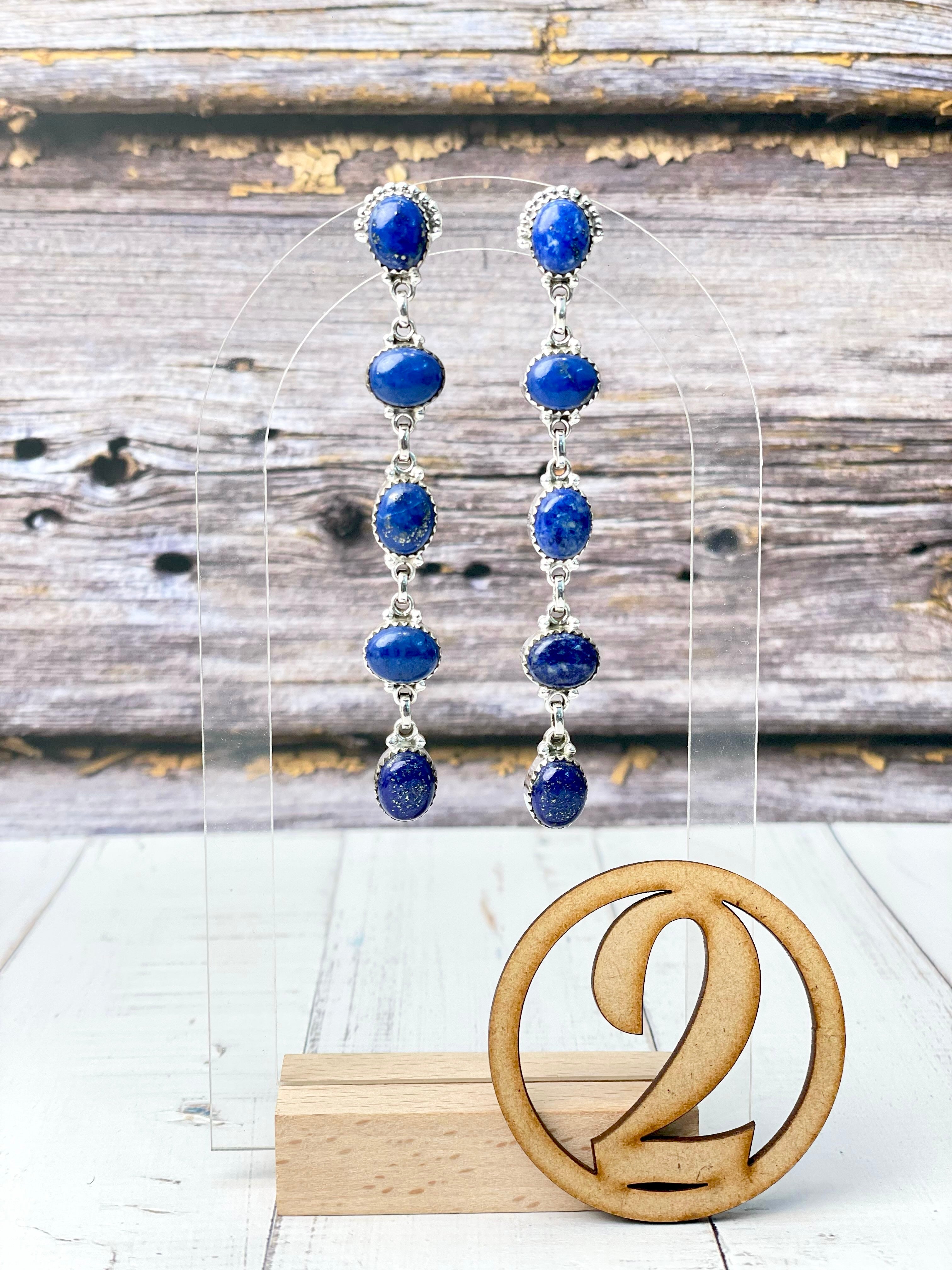 Klassic Dangle Stone Drop Earrings-Earrings-Krush Kandy, Women's Online Fashion Boutique Located in Phoenix, Arizona (Scottsdale Area)