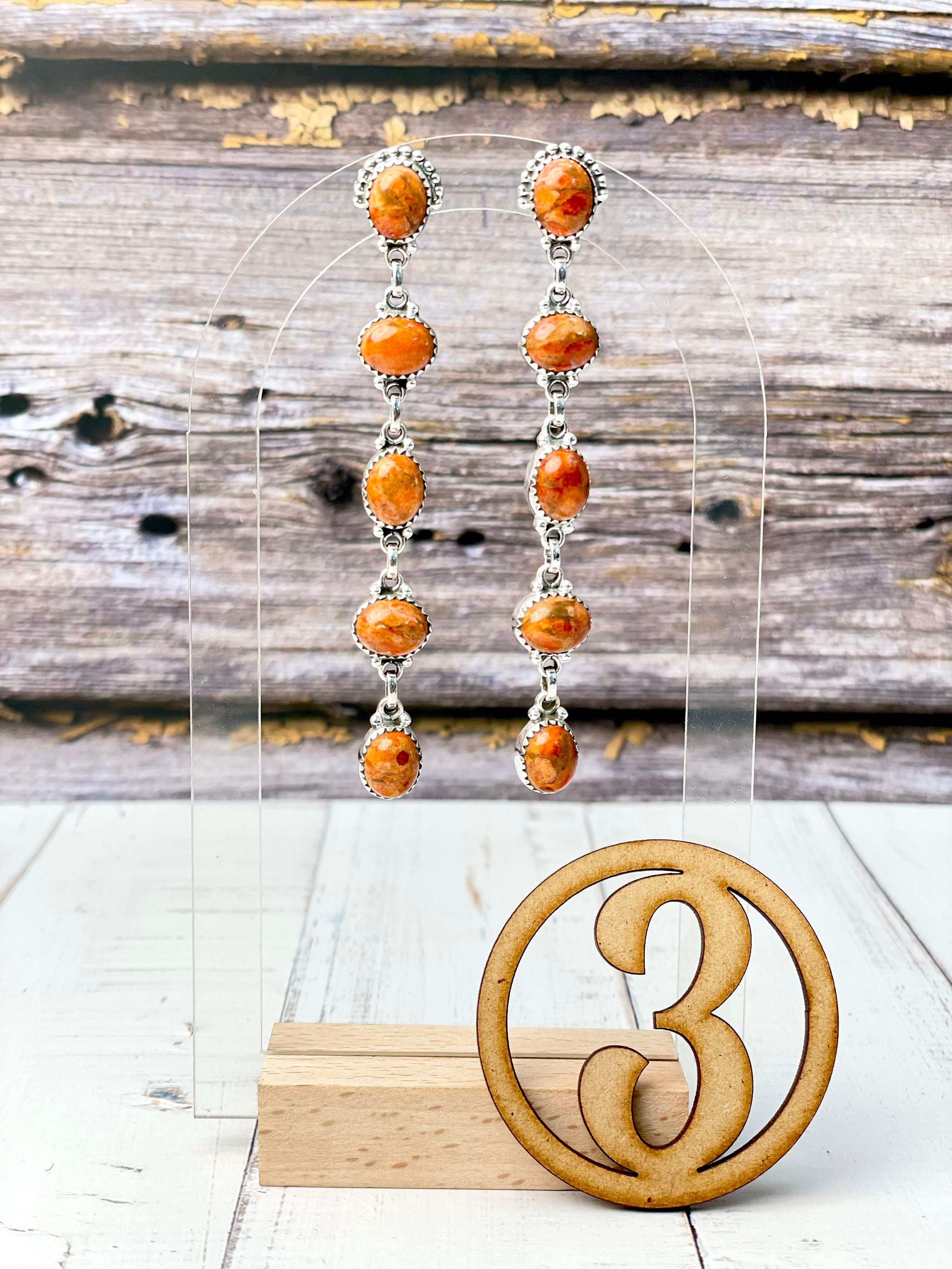 Klassic Dangle Stone Drop Earrings-Earrings-Krush Kandy, Women's Online Fashion Boutique Located in Phoenix, Arizona (Scottsdale Area)