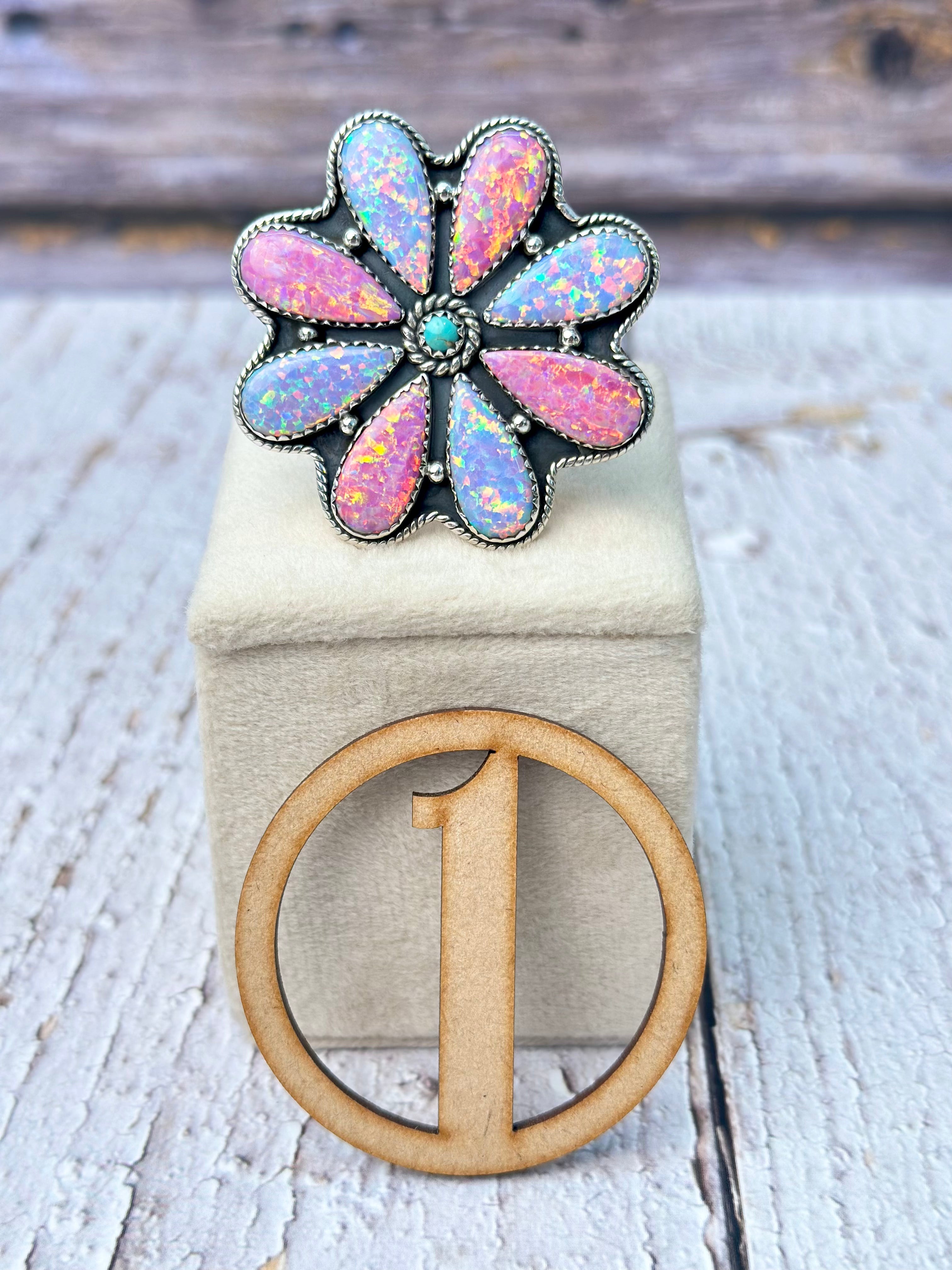 Multi Ultimate Opal Blooming Ring-Rings-Krush Kandy, Women's Online Fashion Boutique Located in Phoenix, Arizona (Scottsdale Area)