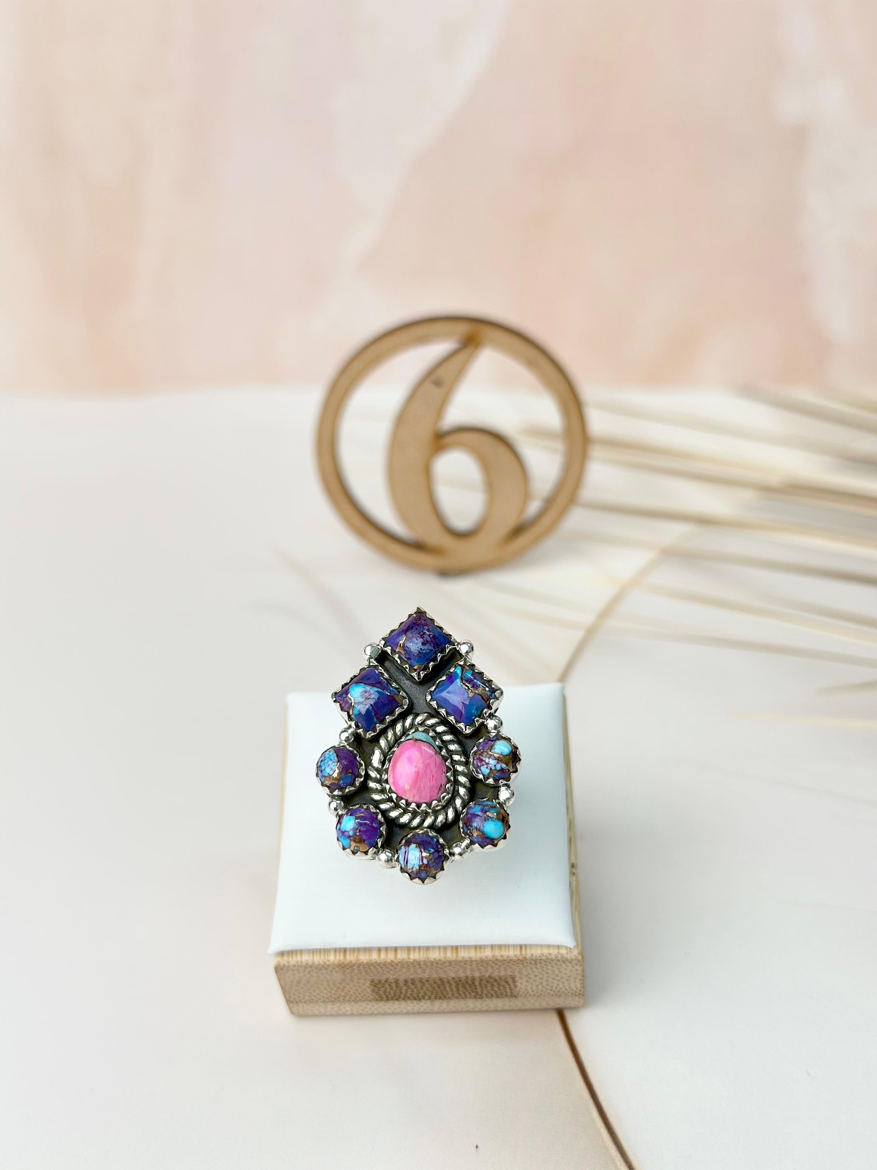 Various Multi Dahlia Ring Clusters-Rings-Krush Kandy, Women's Online Fashion Boutique Located in Phoenix, Arizona (Scottsdale Area)