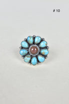 Chocolate Moonstone & Stone Cluster Sterling Silver Rings-Cluster Rings-Krush Kandy, Women's Online Fashion Boutique Located in Phoenix, Arizona (Scottsdale Area)
