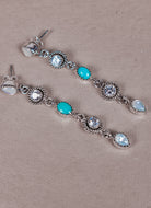 Triple Double Dangle Earrings-Drop Earrings-Krush Kandy, Women's Online Fashion Boutique Located in Phoenix, Arizona (Scottsdale Area)