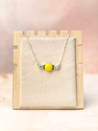 Rosarita Yellow Sun Bar Necklace-Necklaces-Krush Kandy, Women's Online Fashion Boutique Located in Phoenix, Arizona (Scottsdale Area)