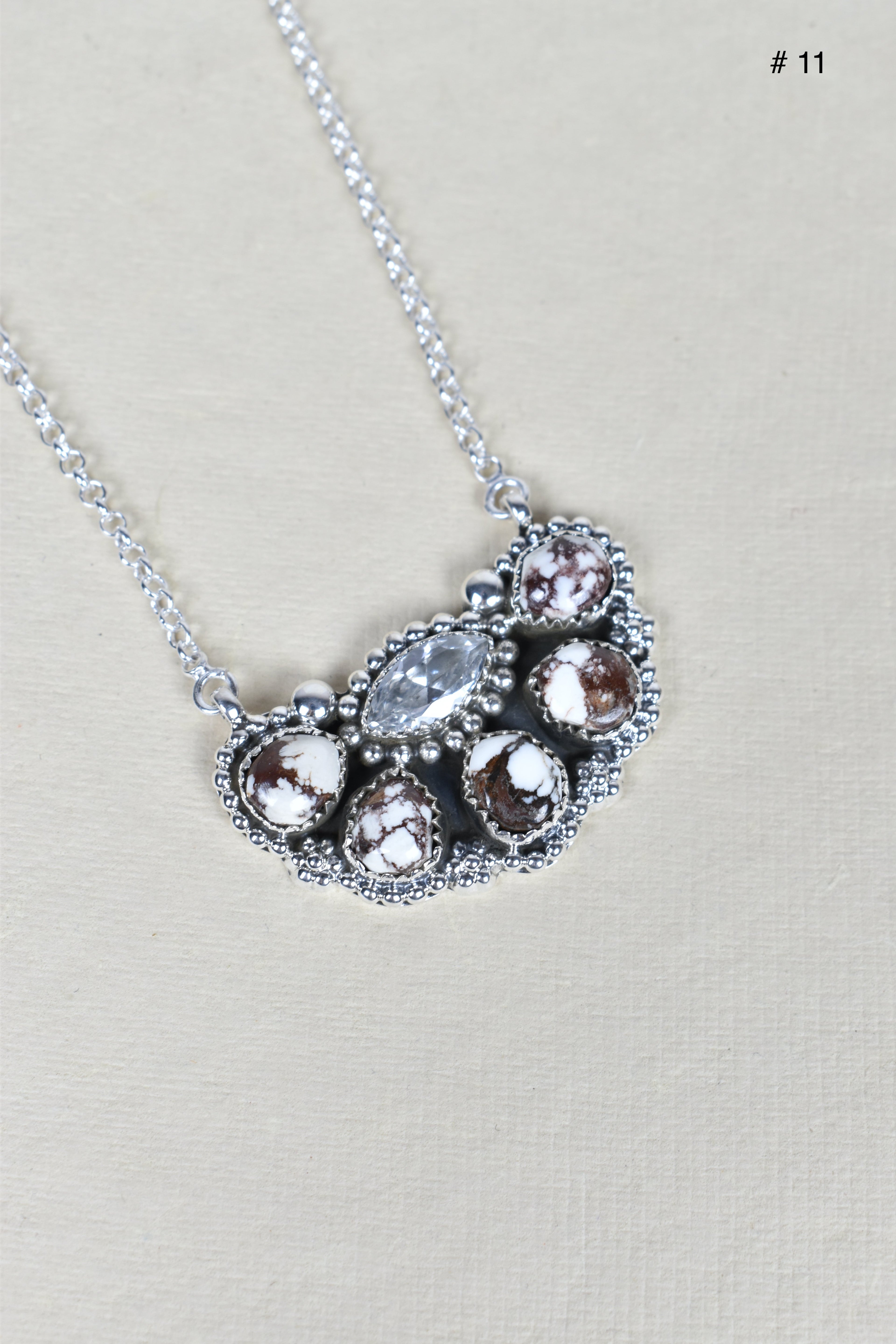 Paw Pad CZ & Stone Necklace-Pendant Necklaces-Krush Kandy, Women's Online Fashion Boutique Located in Phoenix, Arizona (Scottsdale Area)