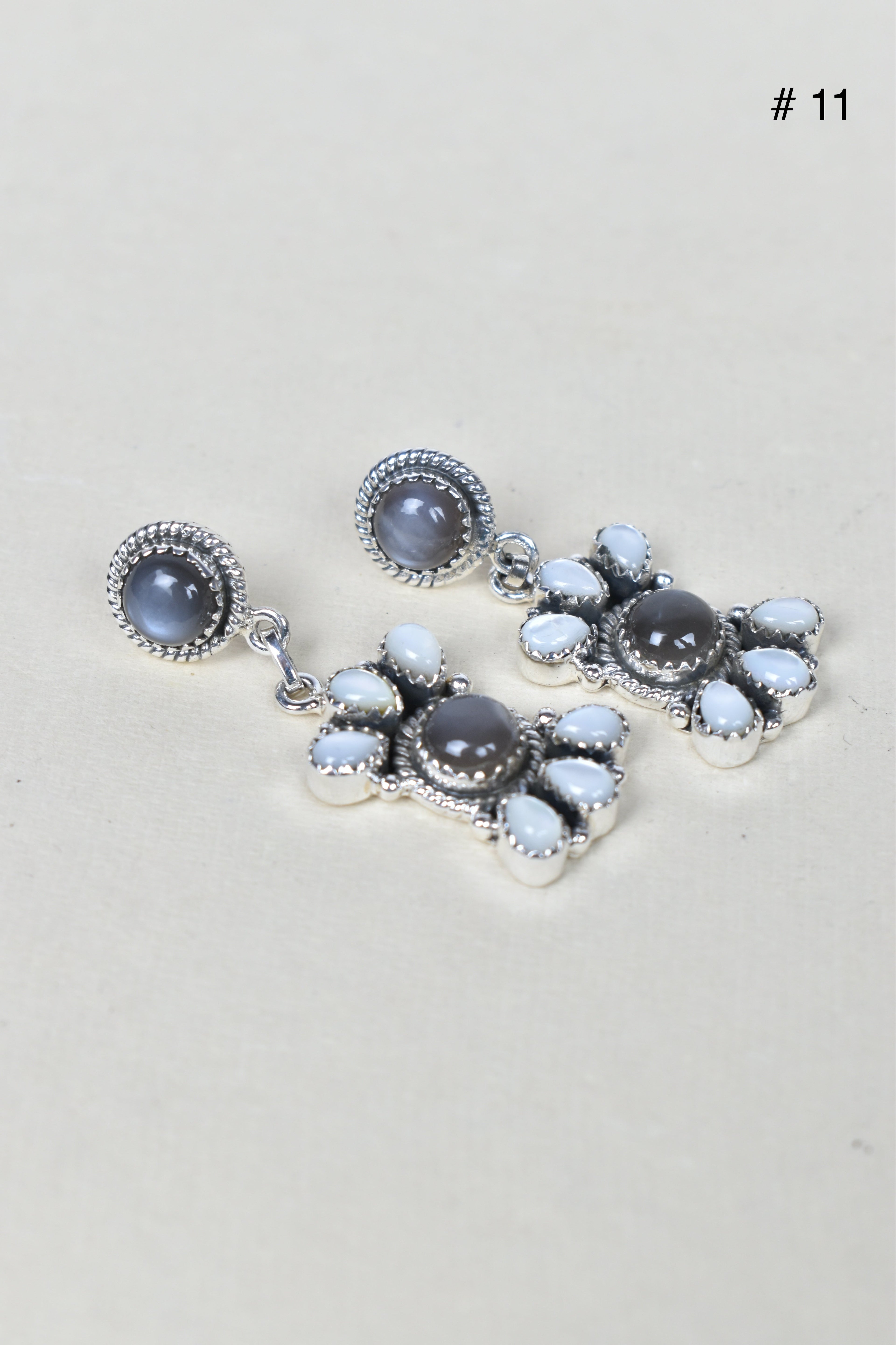 Trine Jewel Cascade Earrings-Drop Earrings-Krush Kandy, Women's Online Fashion Boutique Located in Phoenix, Arizona (Scottsdale Area)