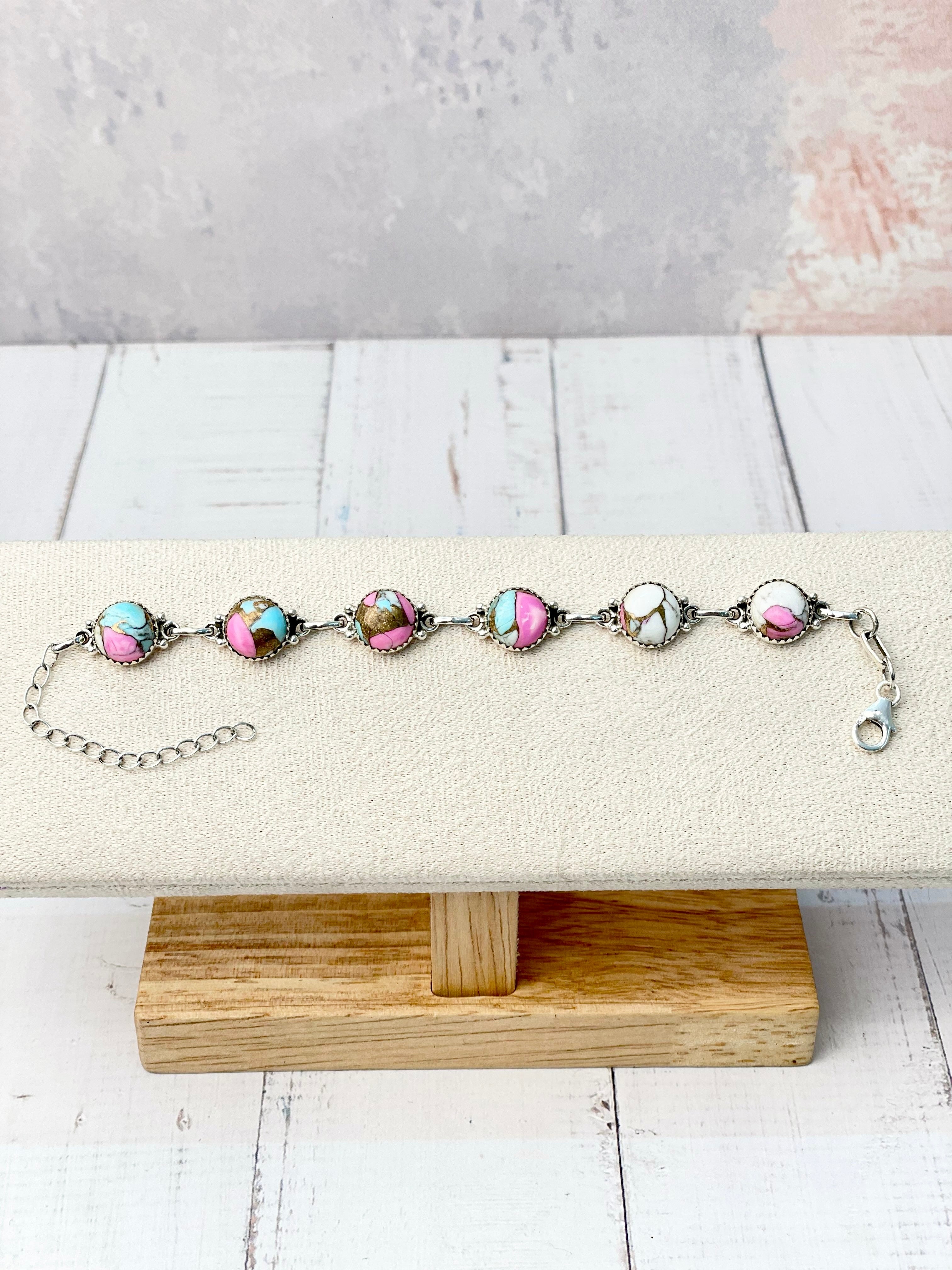 Cotton Kandy Stone Bracelet-Bracelets-Krush Kandy, Women's Online Fashion Boutique Located in Phoenix, Arizona (Scottsdale Area)