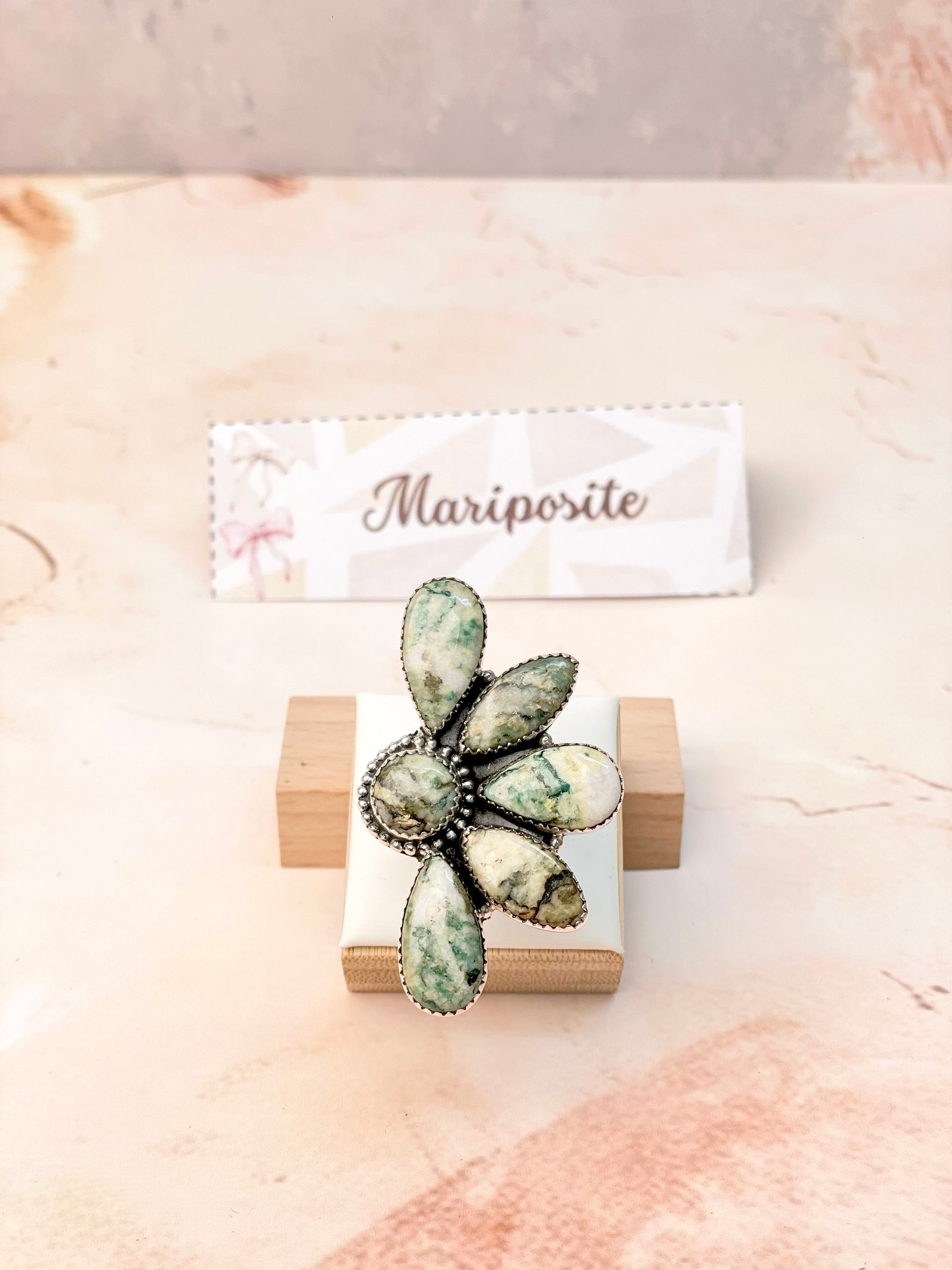 Mariposite Half Cluster Ring-Ring Sizers-Krush Kandy, Women's Online Fashion Boutique Located in Phoenix, Arizona (Scottsdale Area)