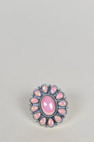 Pink Conch & Peach Opal One of A Kind Ring-Cluster Rings-Krush Kandy, Women's Online Fashion Boutique Located in Phoenix, Arizona (Scottsdale Area)