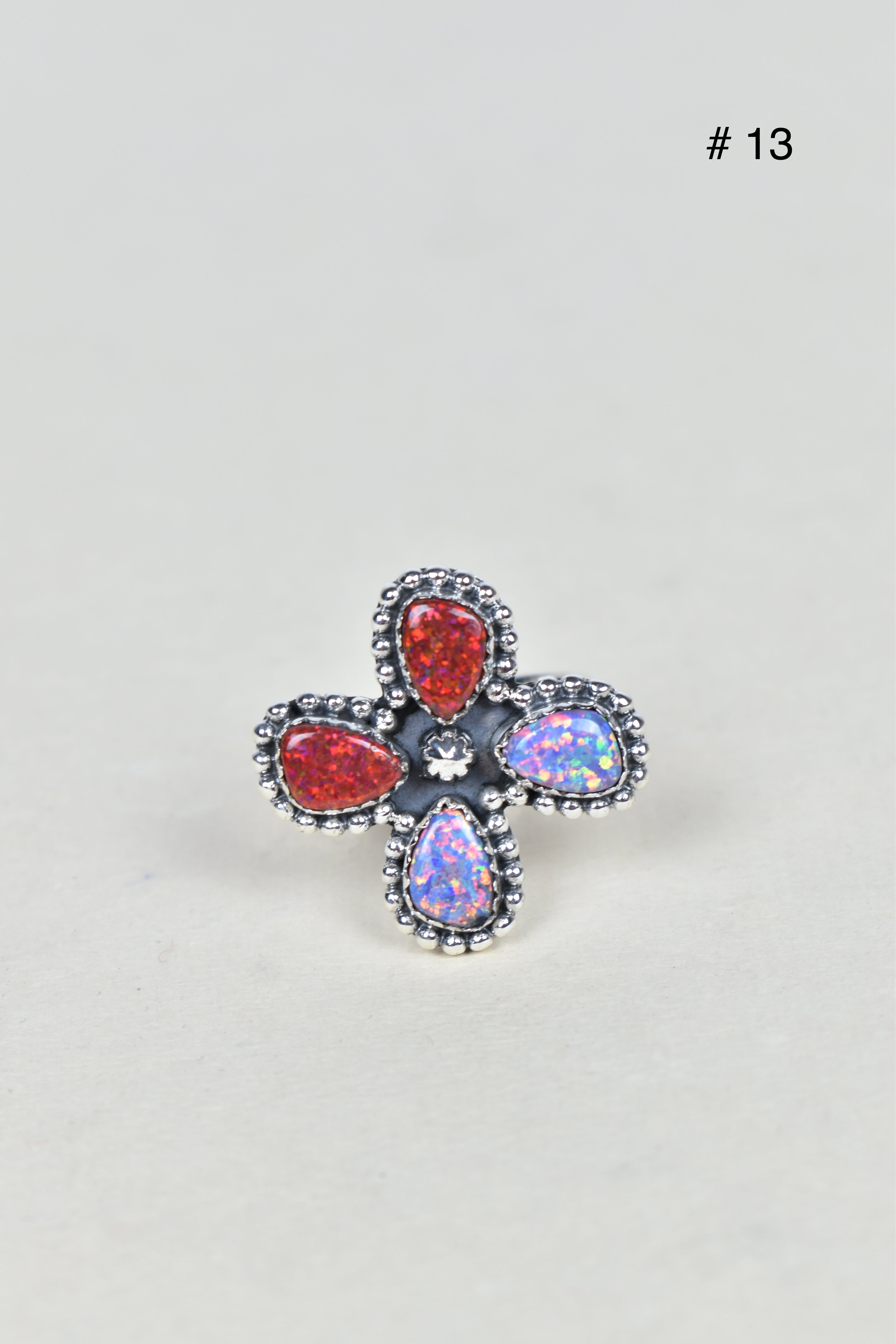 4 Leaf Cluster Ring-Cluster Rings-Krush Kandy, Women's Online Fashion Boutique Located in Phoenix, Arizona (Scottsdale Area)