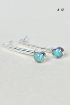 Silver Solitaire Bar Earrings-Drop Earrings-Krush Kandy, Women's Online Fashion Boutique Located in Phoenix, Arizona (Scottsdale Area)