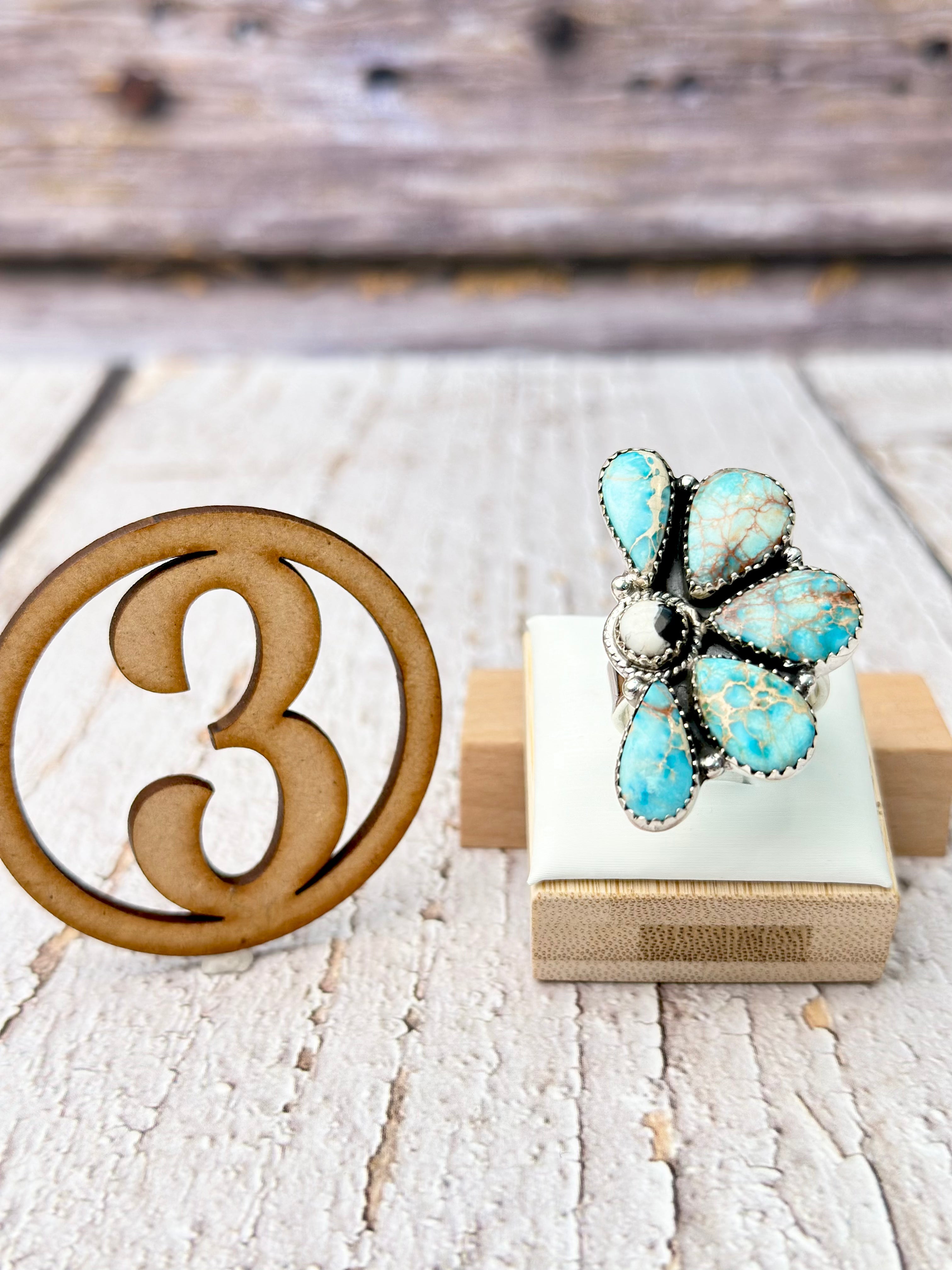 Half Cluster Blooming Ring-Ring Sizers-Krush Kandy, Women's Online Fashion Boutique Located in Phoenix, Arizona (Scottsdale Area)