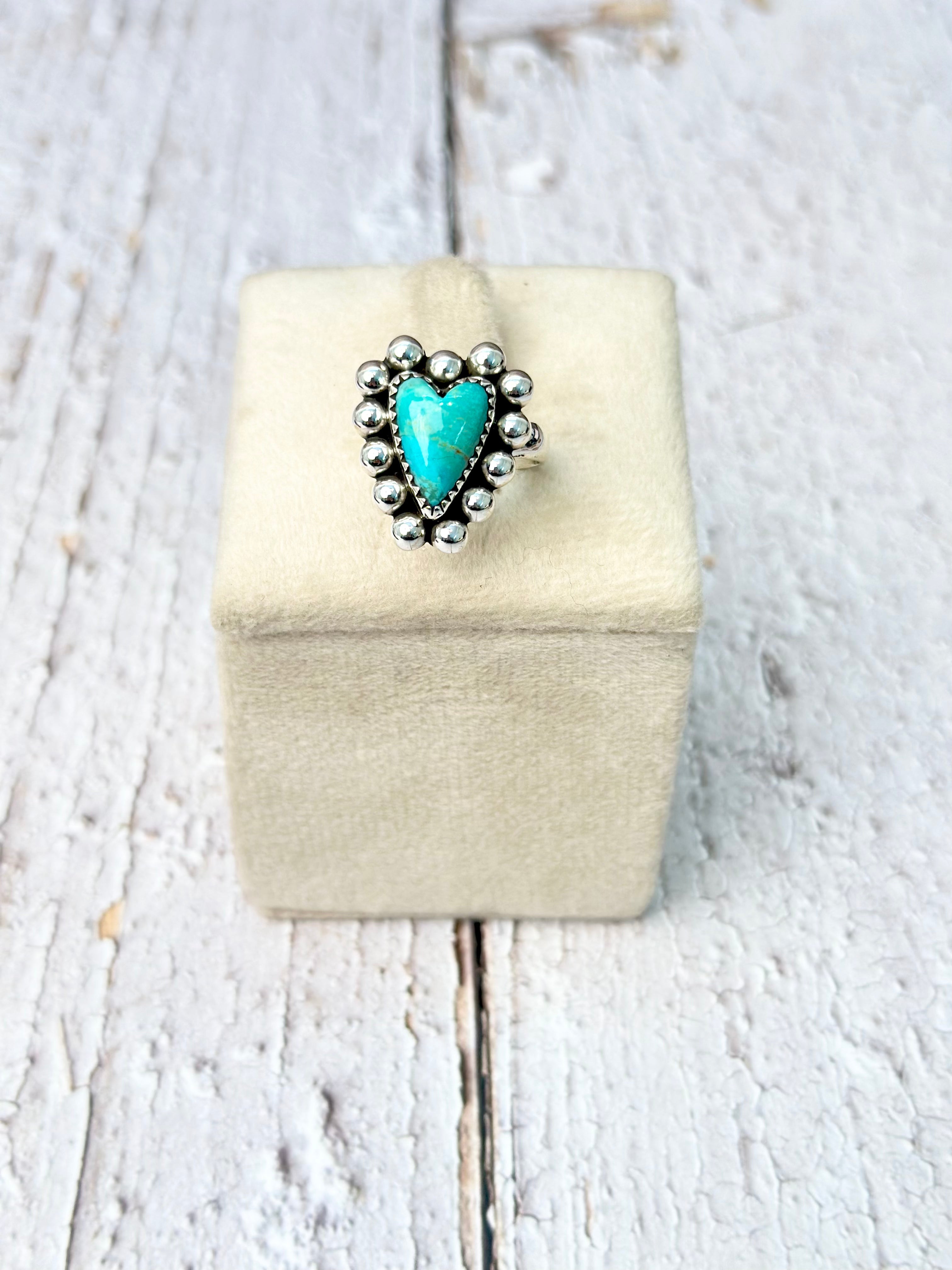 Sterling Studded Heart Ring MADE TO ORDER-Ring Sizers-Krush Kandy, Women's Online Fashion Boutique Located in Phoenix, Arizona (Scottsdale Area)
