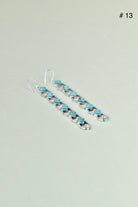 Sterling Silver Six Stone Cascading Earrings-Drop Earrings-Krush Kandy, Women's Online Fashion Boutique Located in Phoenix, Arizona (Scottsdale Area)