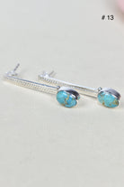 Silver Solitaire Bar Earrings-Drop Earrings-Krush Kandy, Women's Online Fashion Boutique Located in Phoenix, Arizona (Scottsdale Area)