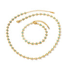 18K Gold-Plated Resin Beaded Necklace and Bracelet Jewelry Set-Jewelry Sets-Krush Kandy, Women's Online Fashion Boutique Located in Phoenix, Arizona (Scottsdale Area)