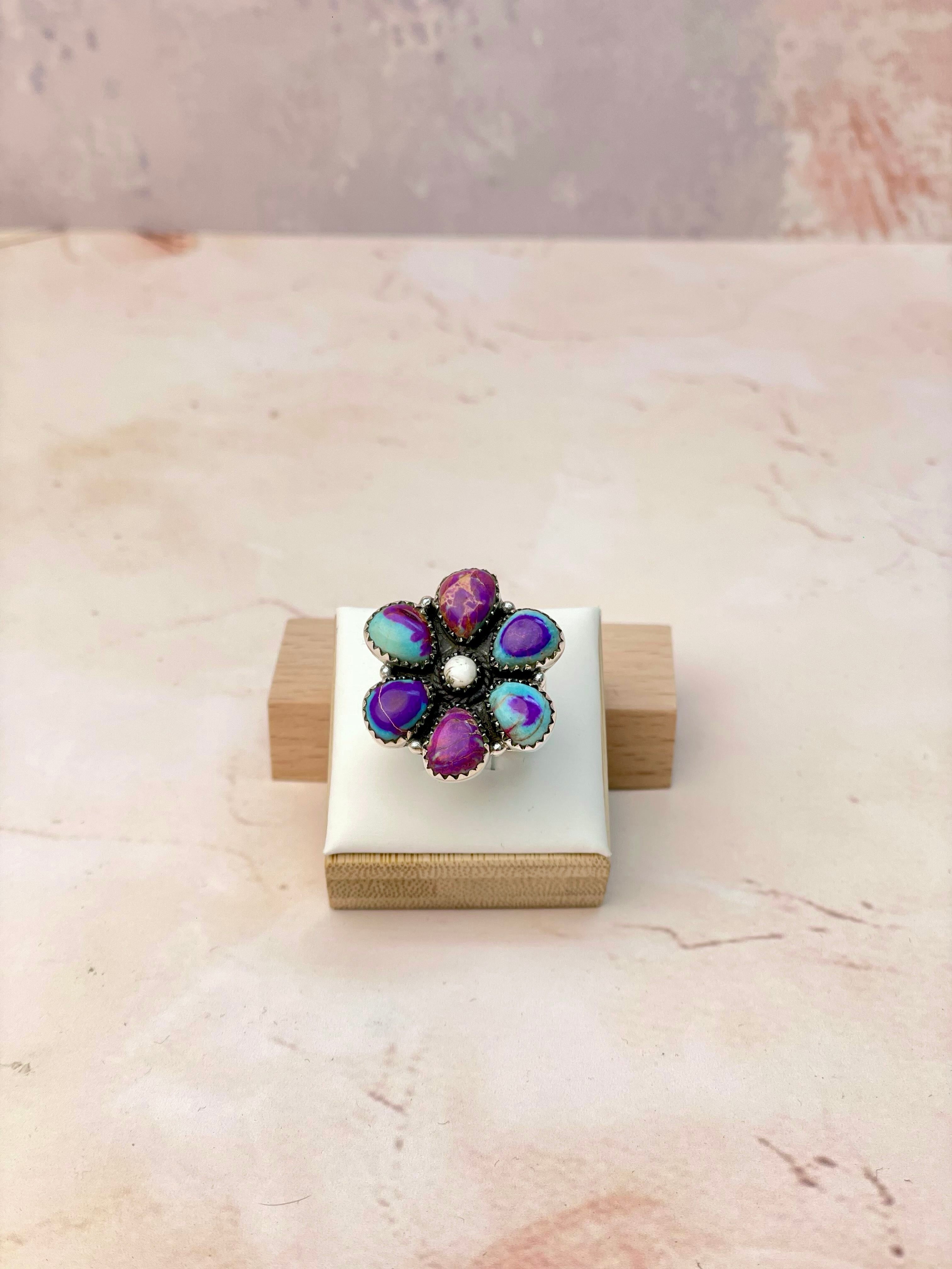 Hot Like Lava Daisy Stone Rings-Ring-Krush Kandy, Women's Online Fashion Boutique Located in Phoenix, Arizona (Scottsdale Area)