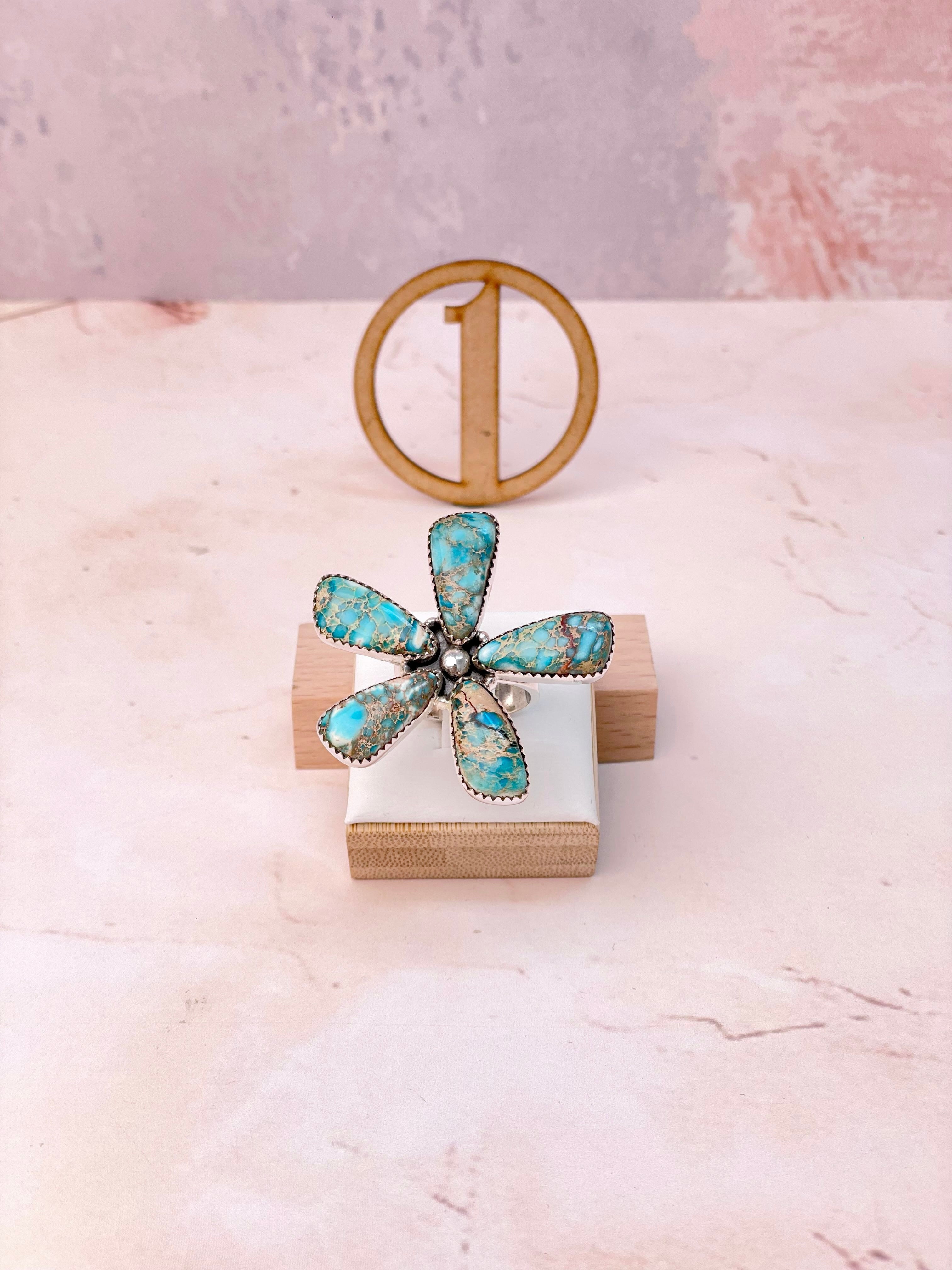 Desert Jasper Flower Petals Rings MADE TO ORDER-Rings-Krush Kandy, Women's Online Fashion Boutique Located in Phoenix, Arizona (Scottsdale Area)