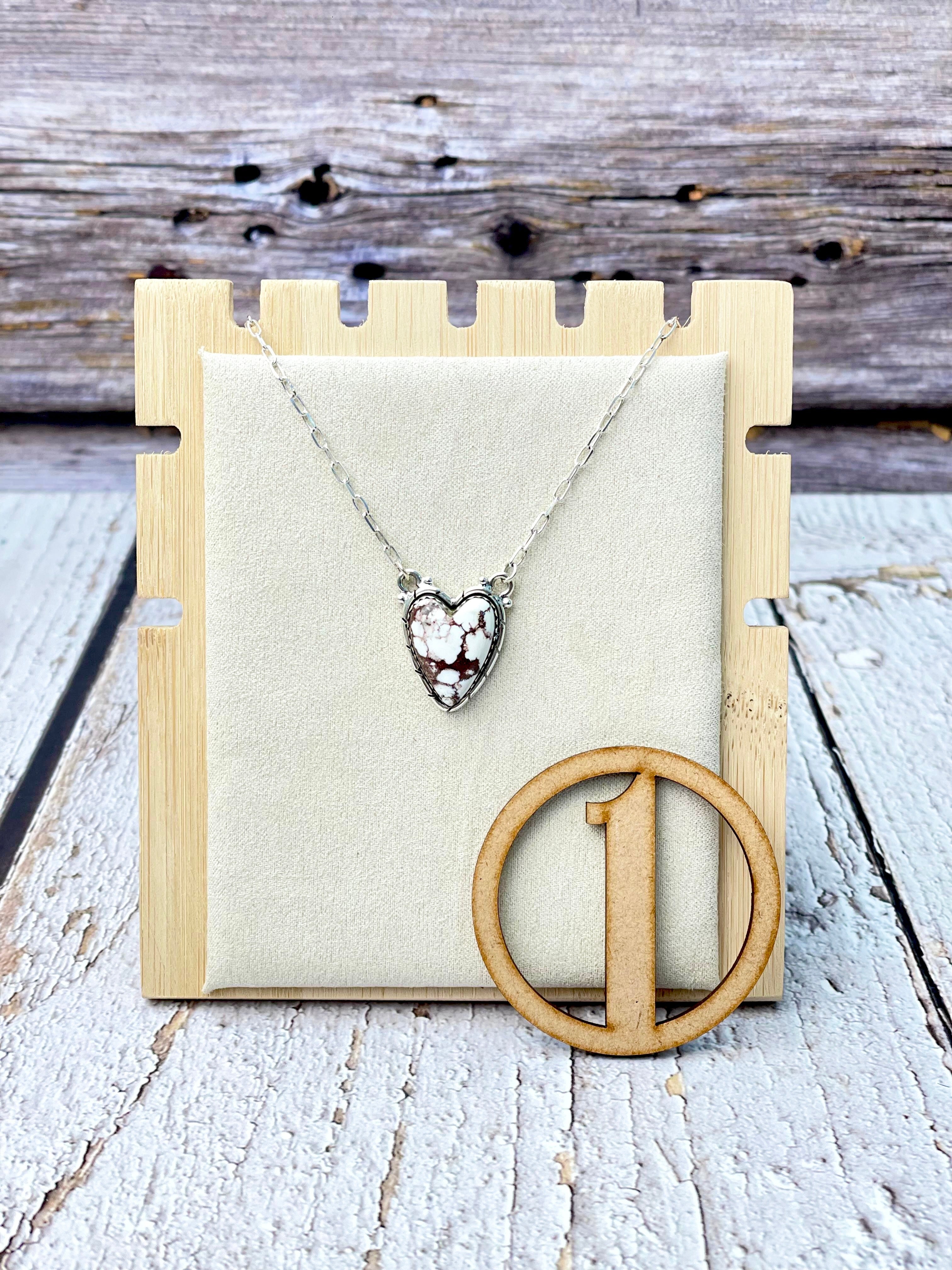 Full Of Love Heart Slab Necklace-Necklaces-Krush Kandy, Women's Online Fashion Boutique Located in Phoenix, Arizona (Scottsdale Area)